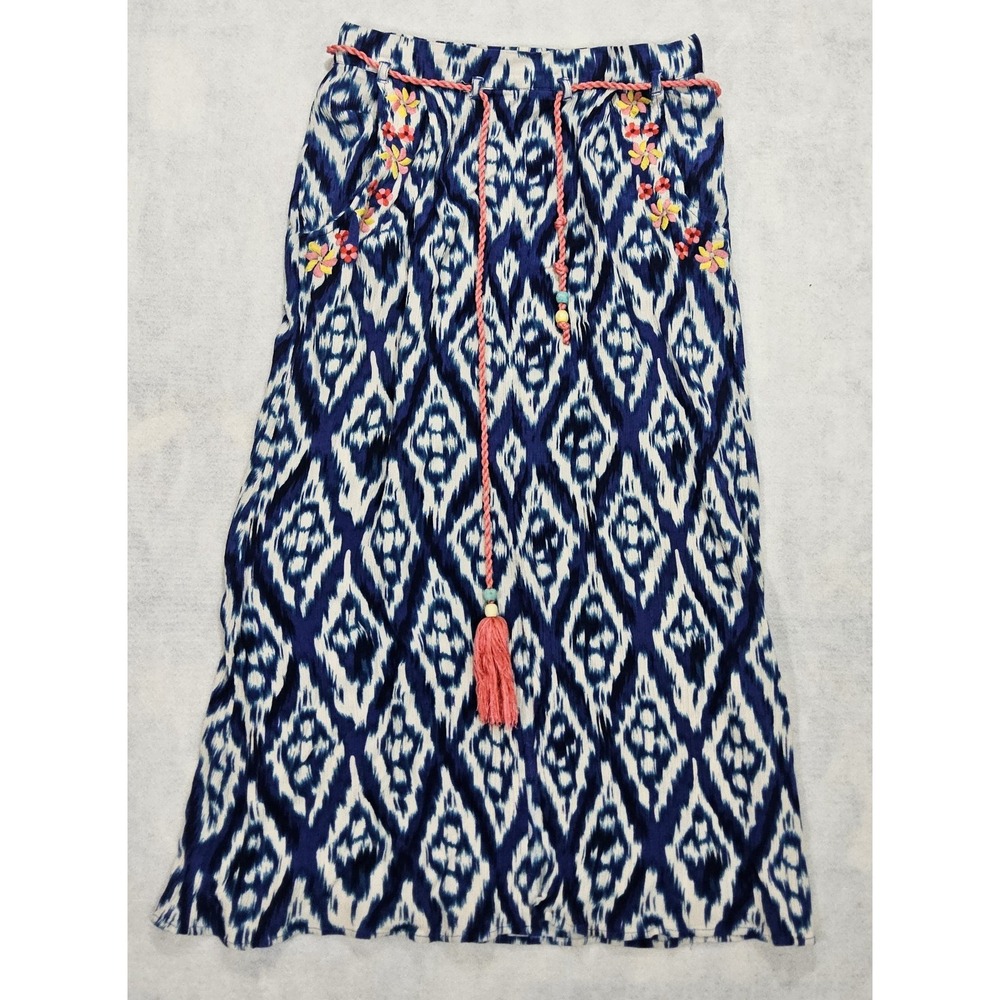 Soft Surroundings Skirt XS P 2 / 4 Floral Embroidered Boho Gypsy Bohemien Hippie